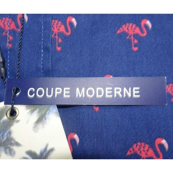 International Report Tropical Collection Purple Flamingo Button Down Shirt Size - Picture 5 of 10